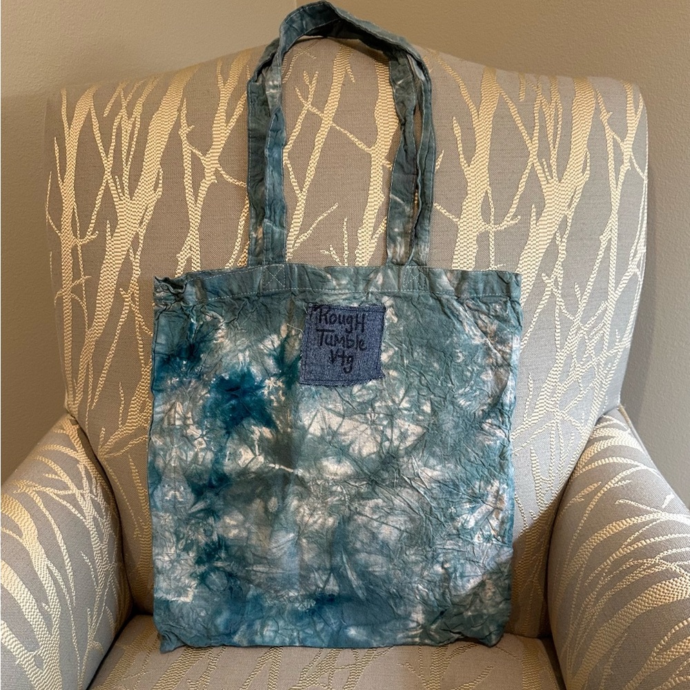 Blue Tie-Dye Tote Bag